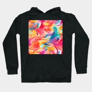 Captivating Colorful Abstract Fabric Pattern - Seamless Swirls & Geometric Design for Fashion and Home Decor #2 Hoodie